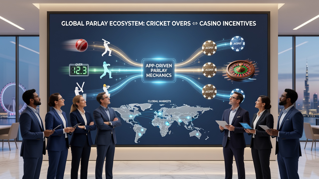 Global market map showing app connections between cricket betting and casino incentives