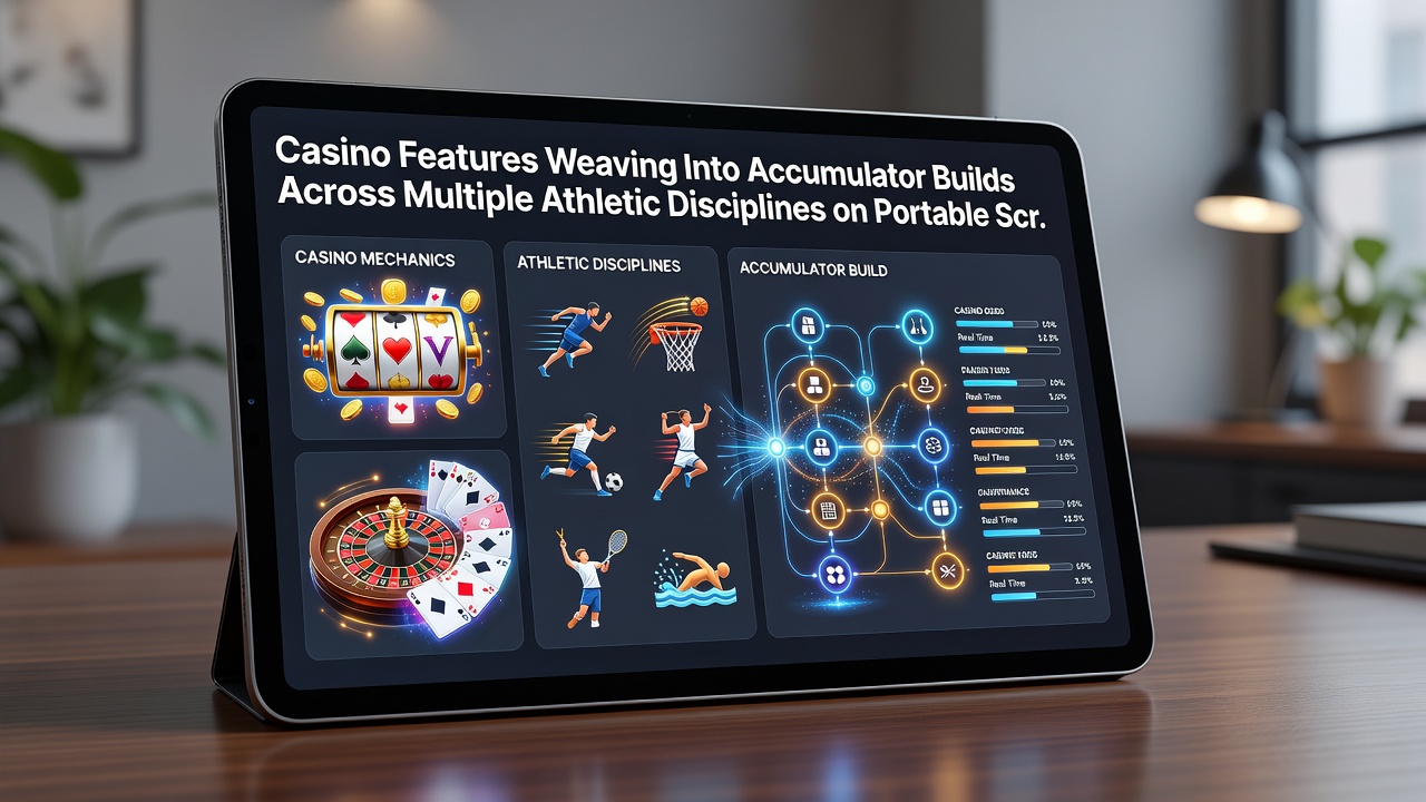 Close-up of smartphone accumulator builder screen showing casino free spin meter advancing alongside live sports selections