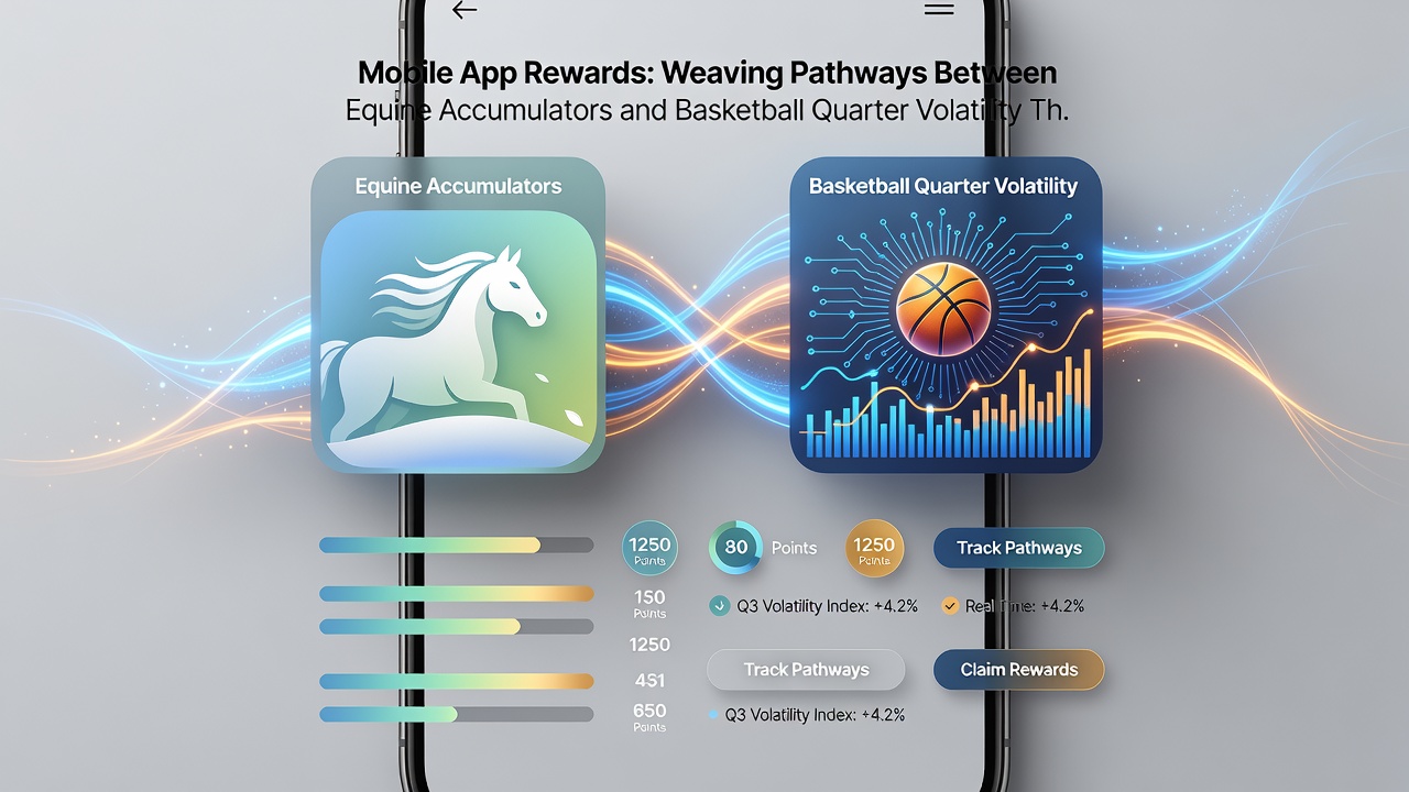 Illustration of reward flow between horse racing multiples, basketball live quarters, and casino bonus features in a unified mobile app